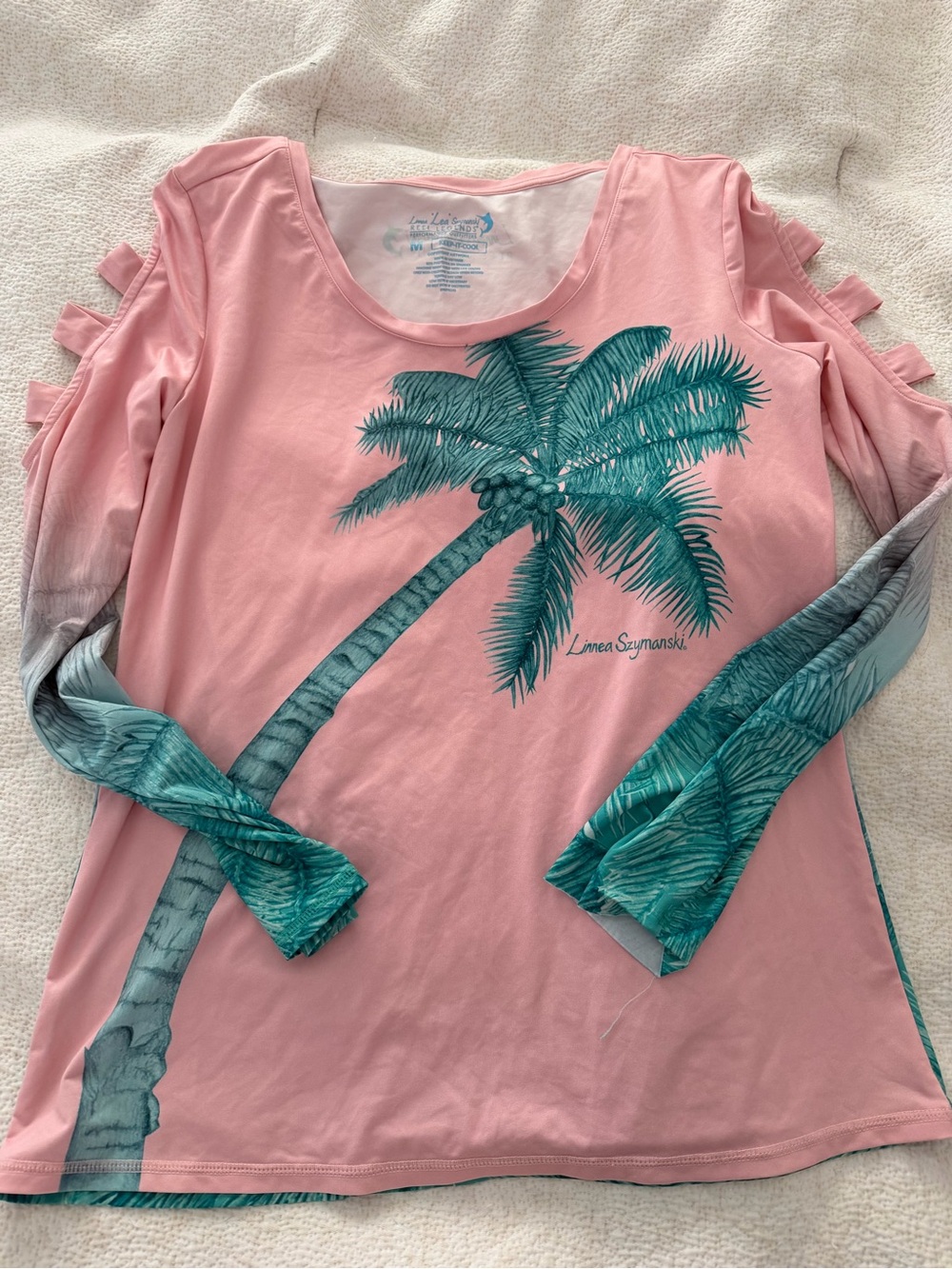 Reel Legends Pink Performance Long Sleeve Top